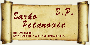 Darko Pelanović vizit kartica